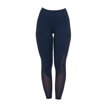 Leggings feminino full grip com inserções perfuradas Blazer marinho Azul-marinho