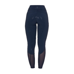 Leggings feminino full grip com inserções perfuradas Blazer marinho Azul-marinho
