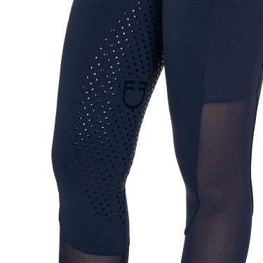 Leggings feminino full grip com inserções perfuradas Blazer marinho Azul-marinho