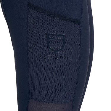 Leggings feminino full grip com inserções perfuradas Blazer marinho Azul-marinho