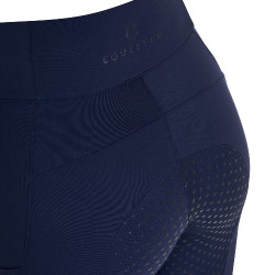 Leggings feminino full grip com inserções perfuradas Blazer marinho Azul-marinho