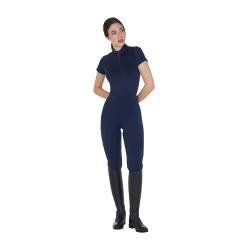 Leggings feminino full grip com inserções perfuradas Blazer marinho Azul-marinho