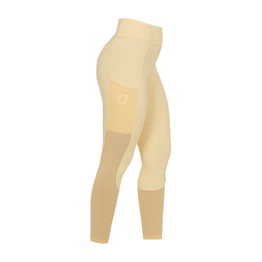 Leggings feminino full grip com inserções perfuradas