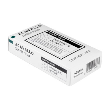Toalhitas de couro com cera de abelha 40 unid