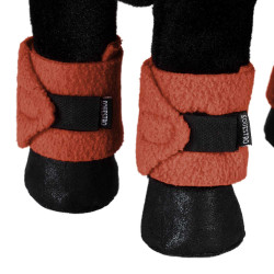 Conjunto de ligaduras Toy Horse Vermelho tijolo