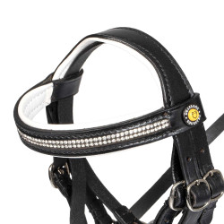 Bridão para cavalo de brinquedo com acolchoamento branco Rock Sheet