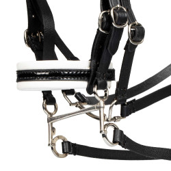 Bridão para cavalo de brinquedo com acolchoamento branco Rock Sheet