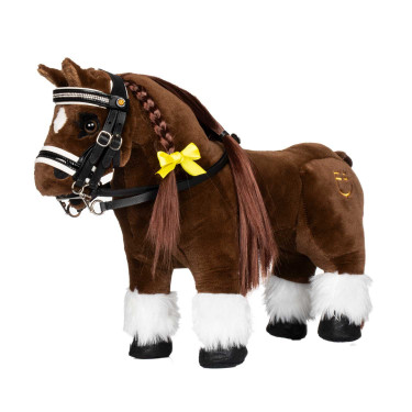Bridão para cavalo de brinquedo com acolchoamento branco Rock Sheet