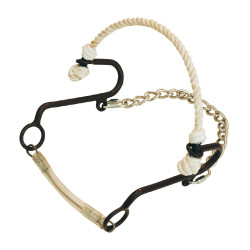 Hackamore Curto Ferro Brunito Rawhide Pool's