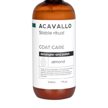 Brilhantador de pelagem de amêndoa 500 ml