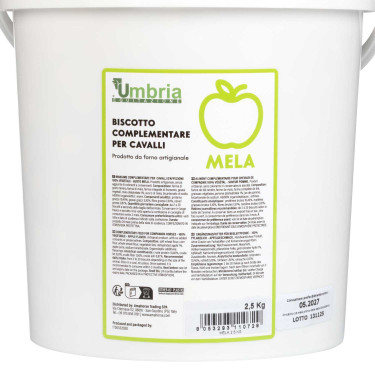 Biscoito vegetal para cavalos sabor maçã 2,5 kg