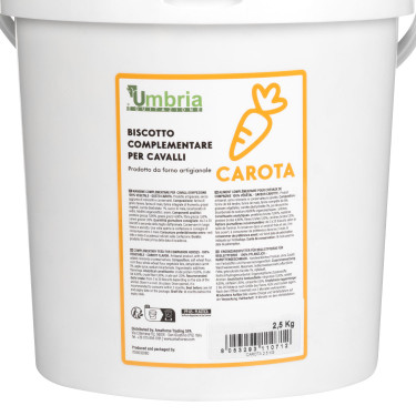 Biscoito vegetal para cavalos sabor cenoura 2,5 kg