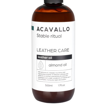 Óleo de couro de amêndoa 500 ml glicerina