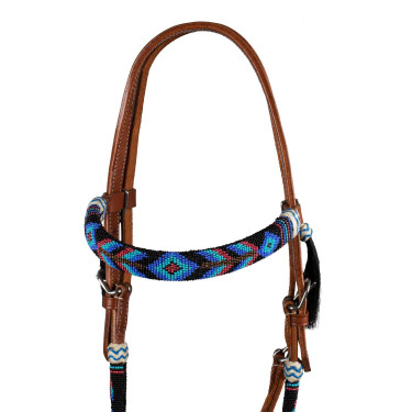 Brida western com decorações Navajo