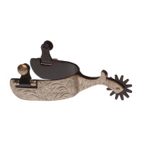 Esporas Western brunidas com decorações