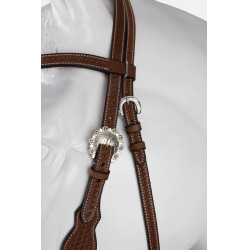 Futurity bridão tipo western cabresto atado com conchos