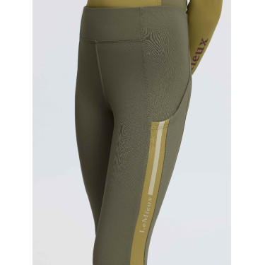 Calças de equitação Young Rider LeMieux Orla Harlow Coral Crush Verde salgueiro Kaki