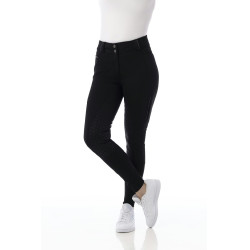 Calça softshell Equitheme Kitzbuhl com fundo de silicone