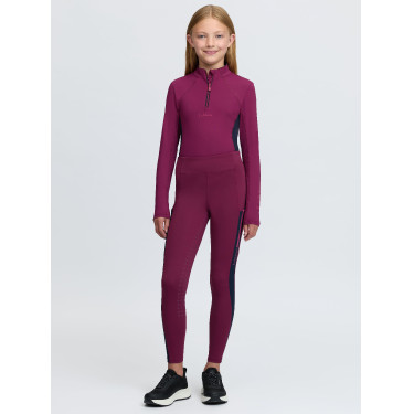 Calças de equitação Young Rider LeMieux Orla Harlow Coral Crush Amora-preta Bordô Calças de equitação Young Rider LeMieux Orla Harlow Coral Crush Amora-preta Bordô