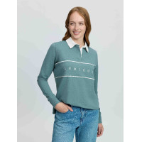 Polo de râguebi LeMieux Rochelle mulher Aloé Azul Polo de râguebi LeMieux Rochelle mulher Aloé Azul