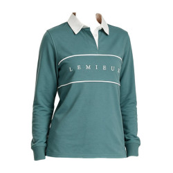 Polo de râguebi LeMieux Rochelle mulher Aloé Azul