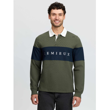 Pólo de râguebi LeMieux homem Oliva Verde Pólo de râguebi LeMieux homem Oliva Verde