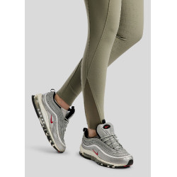 MoGaia Gun Metal Caviar, calças de montar com bolsos para telemóvel, branco F/G, Montar