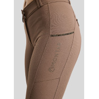 Calças de Montar MOVeronica Golden Quartz Crystaltape com bolsos para telemóvel Nougat Brown F/G Montar