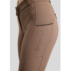 Calças de Montar MOVeronica Golden Quartz Crystaltape com bolsos para telemóvel Nougat Brown F/G Montar Calças de Montar MOVeronica Golden Quartz Crystaltape com bolsos para telemóvel Nougat Brown F/G Montar