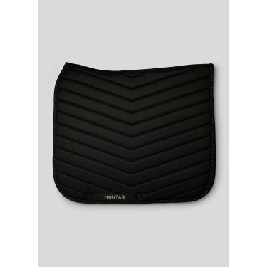 Almofada de sela de dressage White Fair com cristais gun metal Montar Preto Almofada de sela de dressage White Fair com cristais gun metal Montar Preto
