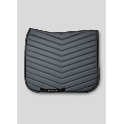 Almofada de sela de dressage White Fair com cristais gun metal Montar