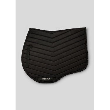 Sangle de saut blanche avec cristaux canon Montar Preto