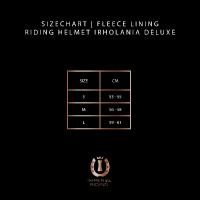 Forro de lã para capacete de equitação Imperial Riding Olania Deluxe