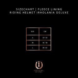 Forro de lã para capacete de equitação Imperial Riding Olania Deluxe Forro de lã para capacete de equitação Imperial Riding Olania Deluxe