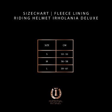 Forro de lã para capacete de equitação Imperial Riding Olania Deluxe Forro de lã para capacete de equitação Imperial Riding Olania Deluxe