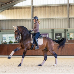 Tapete LeMieux Suede Dressage Square Vison Castanho