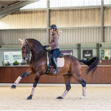 Tapete LeMieux Suede Dressage Square Vison Castanho