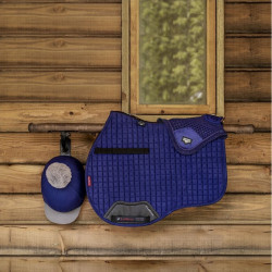 Tapete LeMieux Suede GP Square Azul tinta