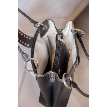 Mala equestre em couro Pénélope Zabelia cognac Mala equestre em couro Pénélope Zabelia cognac