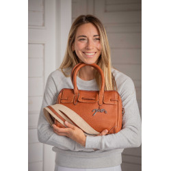 Bolsa de mão equestre Maëlys PM em couro Bolsa de mão equestre Maëlys PM em couro