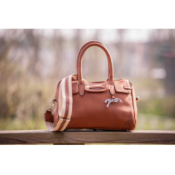 Bolsa de mão equestre Maëlys PM em couro Bolsa de mão equestre Maëlys PM em couro