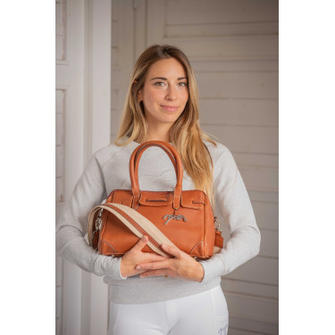 Bolsa de mão equestre Maëlys PM em couro Bolsa de mão equestre Maëlys PM em couro