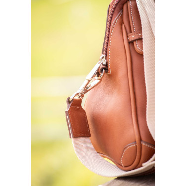 Bolsa de mão equestre Maëlys PM em couro Bolsa de mão equestre Maëlys PM em couro