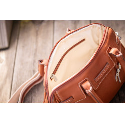 Bolsa de mão equestre Maëlys PM em couro Bolsa de mão equestre Maëlys PM em couro