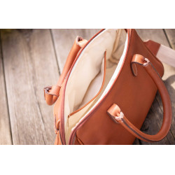 Bolsa de mão equestre Maëlys PM em couro Bolsa de mão equestre Maëlys PM em couro