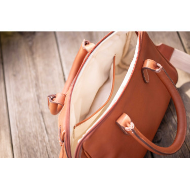 Bolsa de mão equestre Maëlys PM em couro Bolsa de mão equestre Maëlys PM em couro
