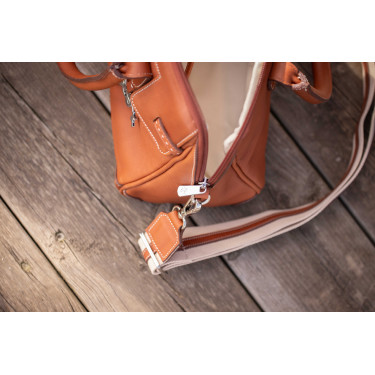 Bolsa de mão equestre Maëlys PM em couro Bolsa de mão equestre Maëlys PM em couro