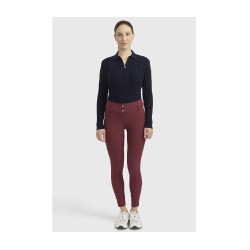 Polo de Equitação Feminino Harcour Celeste – Manga Comprida