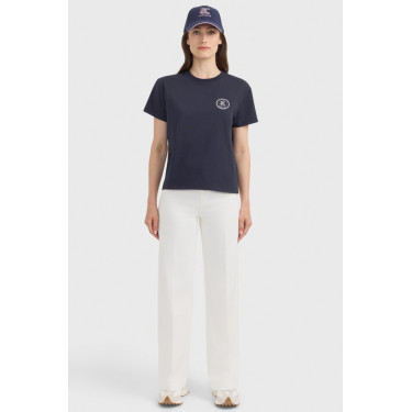T-shirt de equitação Harcour x Cashmere mulher