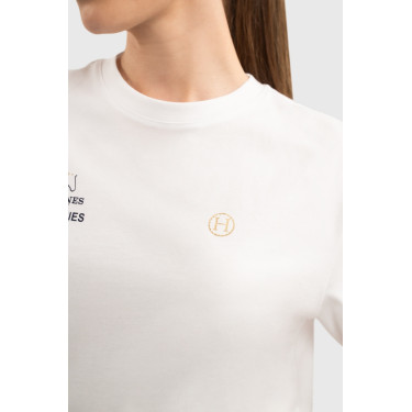 T-shirt de Equitação Unissex EEF x Harcour em Algodão T-shirt de Equitação Unissex EEF x Harcour em Algodão